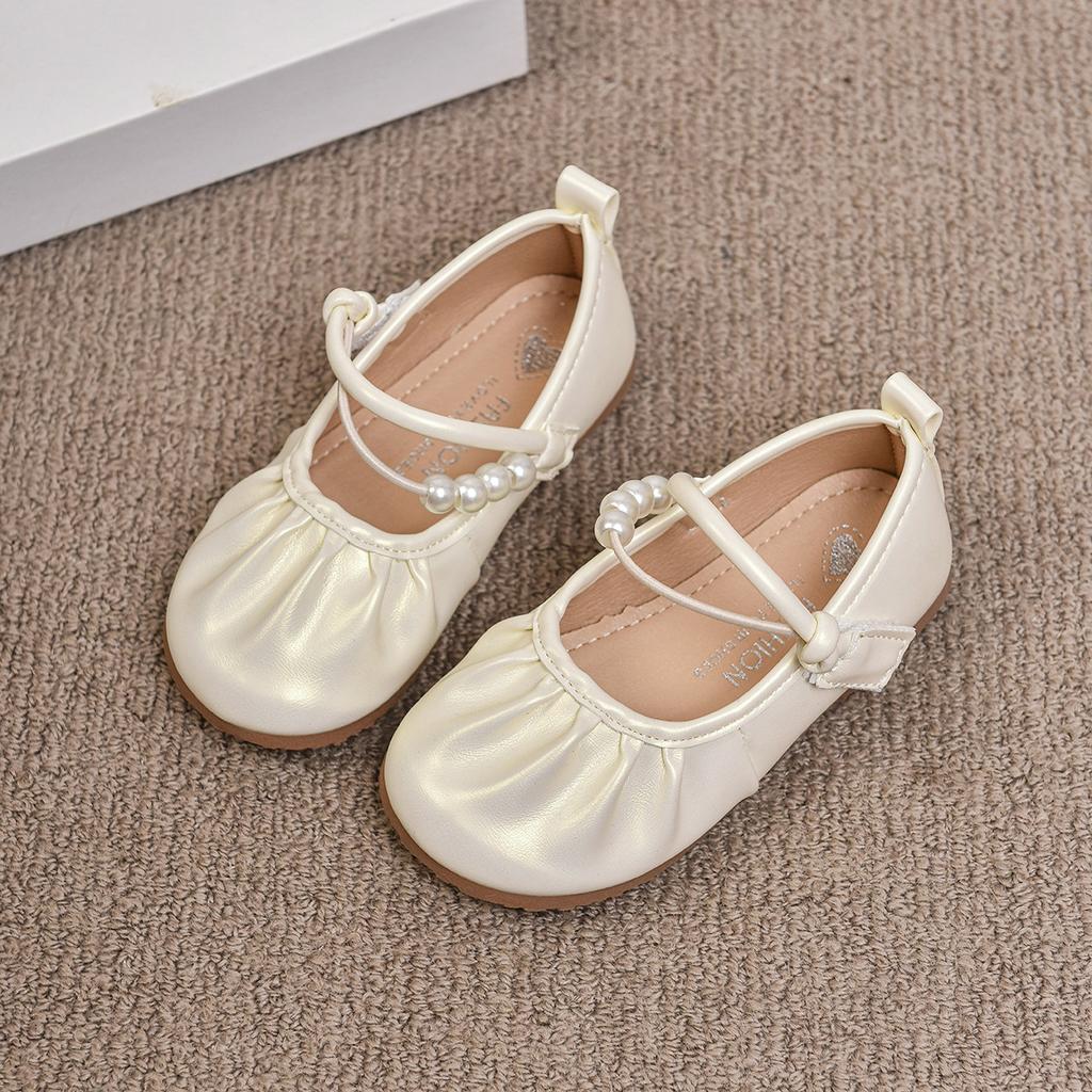 Girls' Small Leather Shoes 2025 Spring and Summer New Little Girl Shoes Soft Leather Single Shoes Princess Shoes Soft Sole Medium and Large Chil