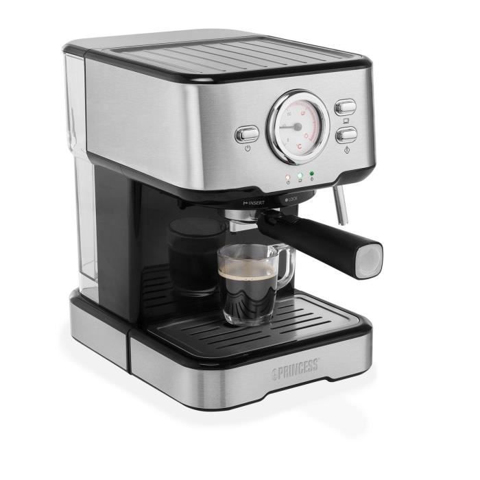 Kávovar na espresso a kapsle Princess - 20 barů - Nádržka na vodu 1,5 l
