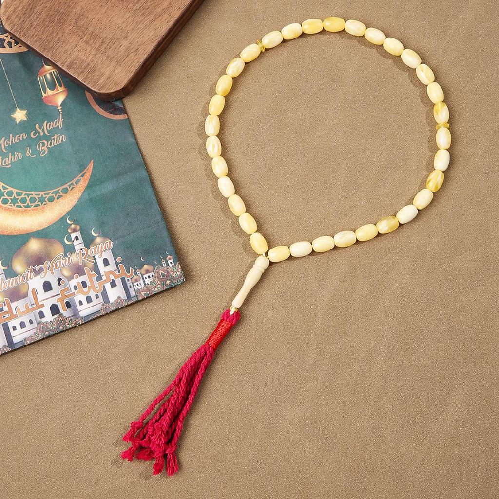Hui Muslim 33-Bead Tasbih Prayer Beads with Arabic Tassel
