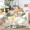 Custom 1Pc Pink Hair Cat Ears Rug Office Carpet Indoor Outdoor Entrance Doormat Nonslip Soft And Comfortable Living Room D2915255