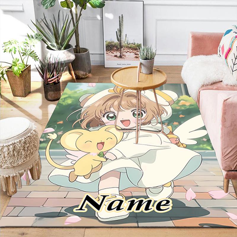 Custom 1Pc Pink Hair Cat Ears Rug Office Carpet Indoor Outdoor Entrance Doormat Nonslip Soft And Comfortable Living Room D2915255