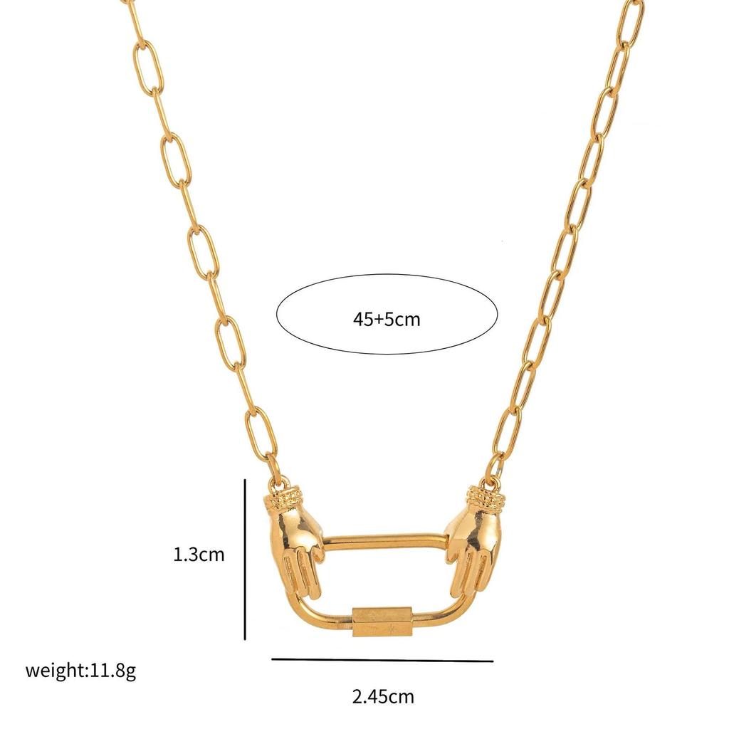 New European & American Animal Series: 18K Stainless Steel Vacuum-Plating Drip Oil DIY Pendants - Colorfast & Stylish