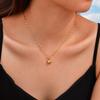 Vnox Diverse Heart Pendant Necklace For Women Girls, Stainless Steel Shell CZ Crystal Charm Choker, Fashion Jewelry Party Gifts