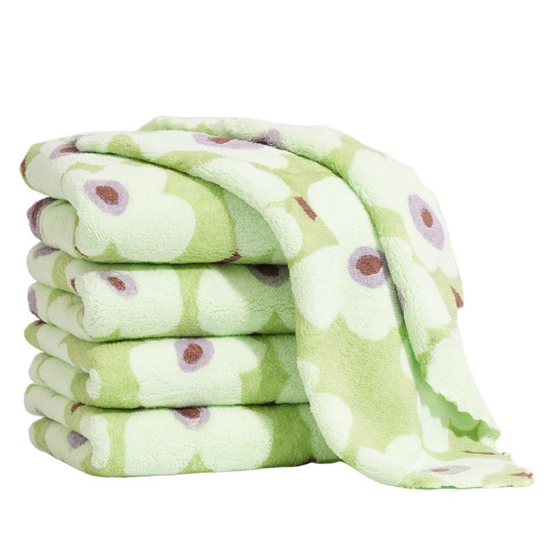 10Pcs Dishcloth Kitchen Dish Cloths,Non-Stick Oil Highly Absorbent,Fast Drying Reusable Kitchen Towels For Cleaning Cloth зелёный