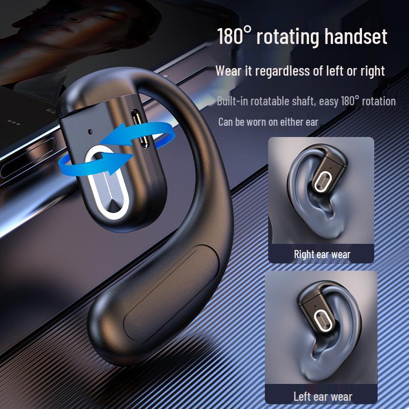 Z70 Wireless 180° Rotating Ear-Hook Bluetooth Headset for Business Open-Ear Design
