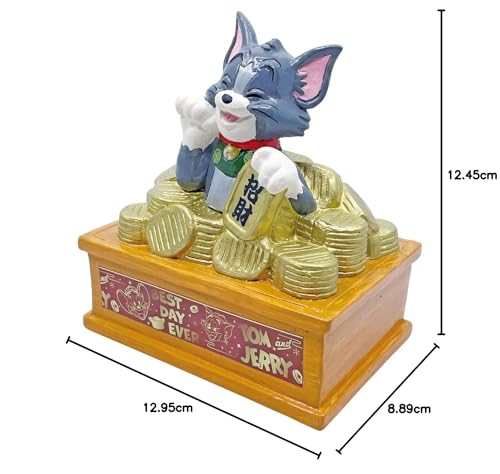 Tom and Jerry Piggy Bank with Lottery Ticket Stand, 13cm, SAN3847