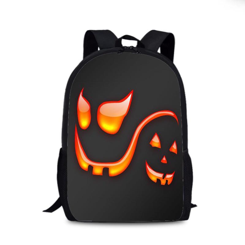 Halloween Fledermaus Kürbis Rucksack Aus Nylonmaterial Für Den Täglichen Gebrauch Und Street Style