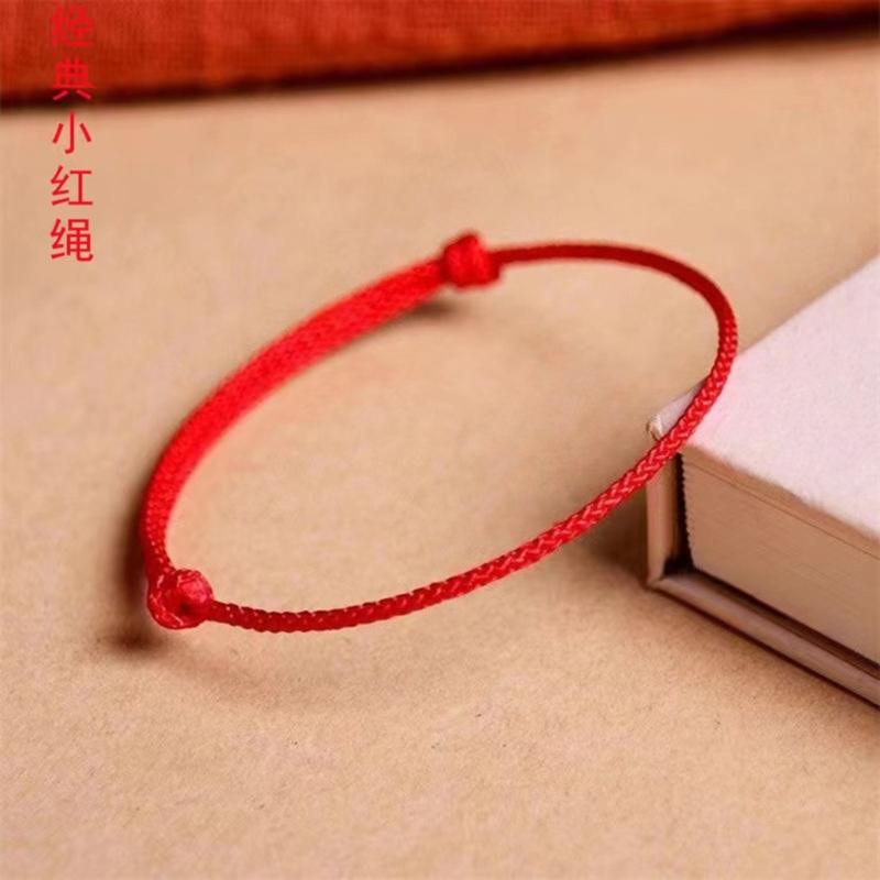 10 Pcs Minimalist DIY Red String Bracelet Adjustable Braid Rope Wristband Couple Jewelry Handmade Woven Bangle Jewelry