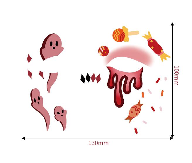 1set Halloween Face Tattoo Stickers Pumpkin Bat Star Moon Fake Freckles Temporary Tattoo Stickers for Music Party Festival Decor