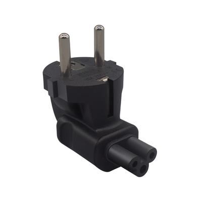 Napájecí adaptér EU na IEC320 C5, EU zástrčka samec na IEC320 C5 zásuvku, EU(4,8 mm) Převodní zástrčka z 2pinové na PDU/UPS, 10A 250V