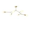 Nordic Design 3/4/6 Bulbs DIY Metal Chandelier Gold Pendant Lighting for Kitchen Island Dinning Room Lights for Ceiling Modern Pendant Light Ceiling