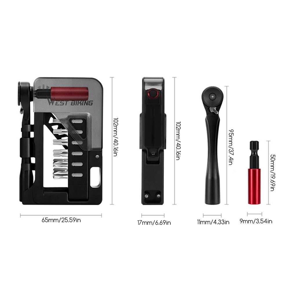 12 In 1 Bike Multitool With Ratchet Wrench Essential For Cyclists Trailside Emergency Repair