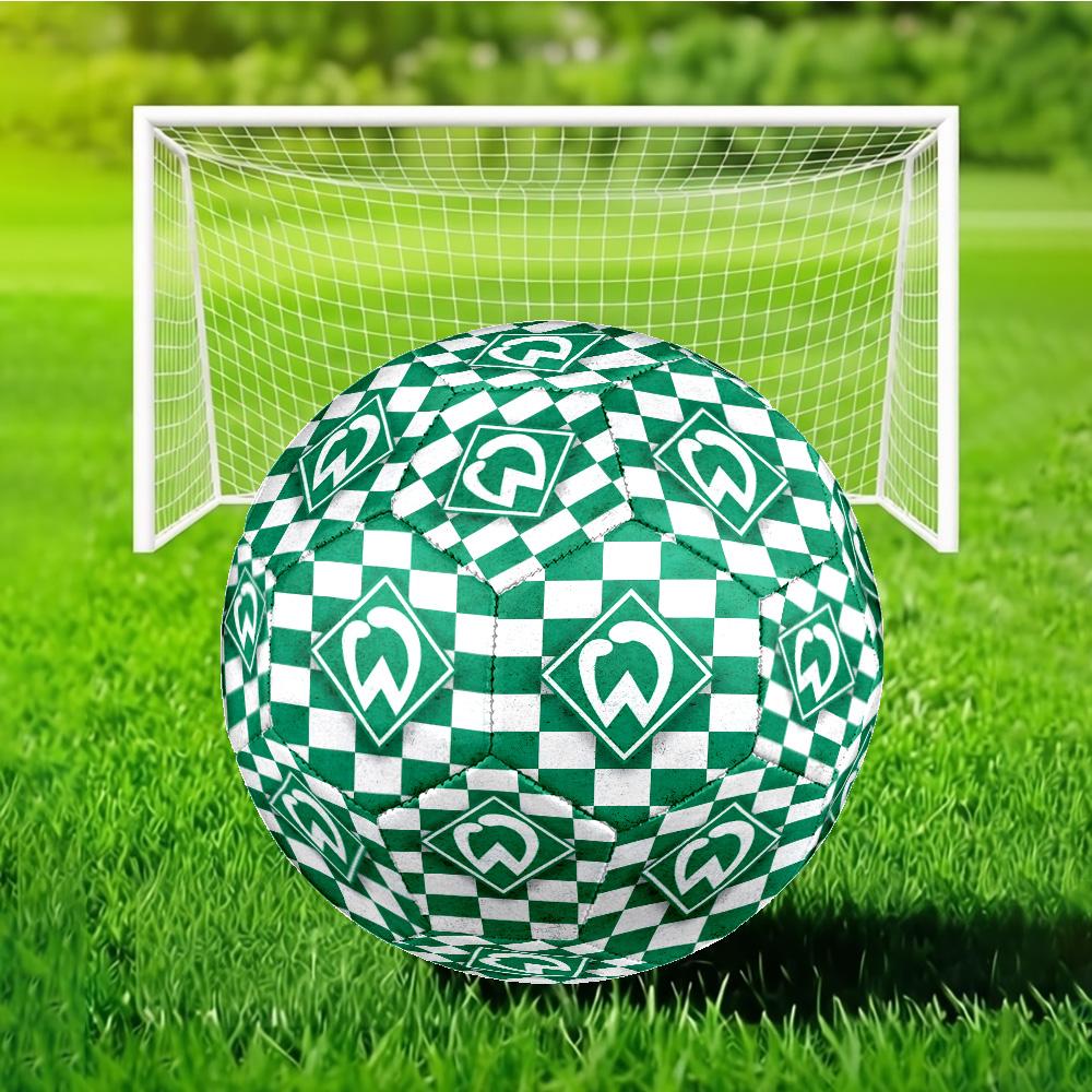 Grünes Tech-Emblem Fußball Größe 5 Fußball, Maschinengenäht, Weich und Komfortabel, Geeignet für Training und Spiele Fan-Geschenk