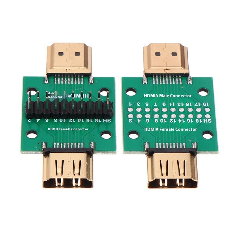 Hdmi A Type Male To Female Test Board Mini Connector With Board Pcb 2.54Mm Pitch Dp Hd A Female To Male Adapter Board