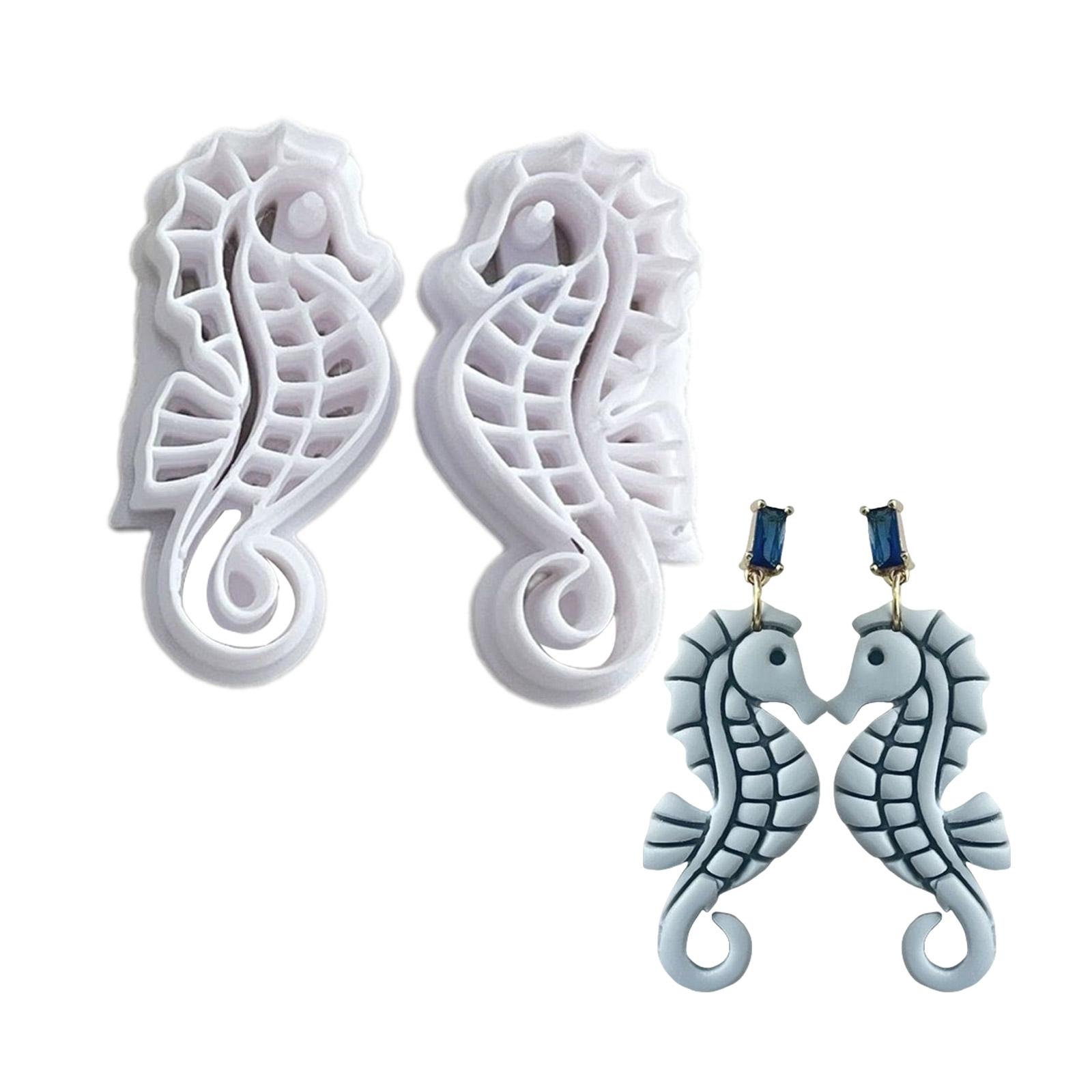 

Глина Серьги Изготовители Ручная работа Резак для украшений Морской конёк Резак для глины для серег Медуза Формы для глиняных серег для уникальных украшений 1