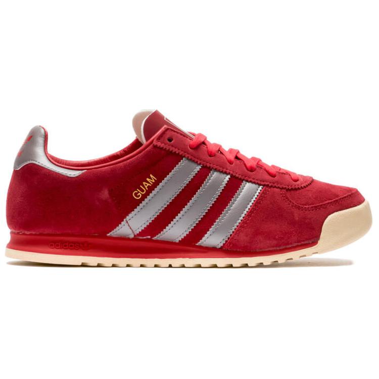 Adidas Originals Guam Trendy Comfortable Durable Breathable Low-Top Casual Shoes Men Casual Shoes Red IG6182