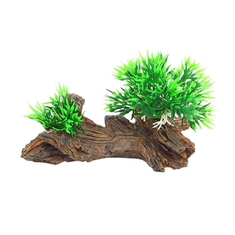 Life Like Tree Trunk Aquariums Decors Resin Water Grass Fishtanks Landscape Centerpiece with Simulation Texture and Color