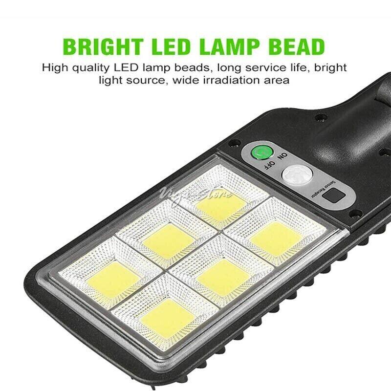 8000W LED Solar Flood Light Motion Sensor Security Wall Yard Street Outdoor Lamp