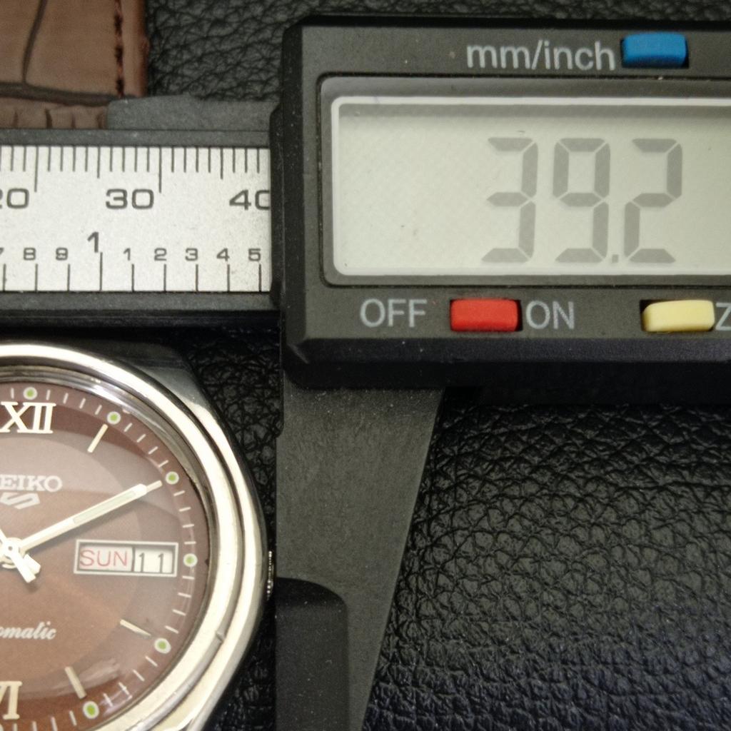 AUTOMATIC VINTAGE SEIKO 5 6309A JAPAN MENS BROWN COLOR DIAL WATCH a500833-5 R154-a500833