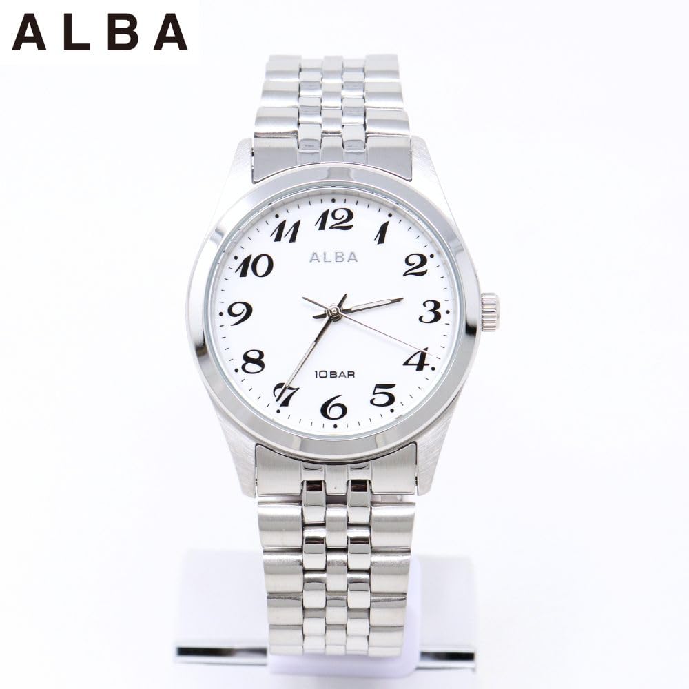 Seiko Watch Alba Watch Quartz Stainless Steel Titanium Reinforced Waterproof for Daily Life Analog SEIKO ALBA Men's (10 ATM) (Silver (AEFK426))