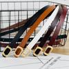 Versatile Leather Belt Women Thin Waist Strap Casual Trouser Dress Belts