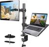 HUANUO Laptop 10kg Load Capacity 2-in-1 Arm, Monitor/Display Arm, Dual-Use,