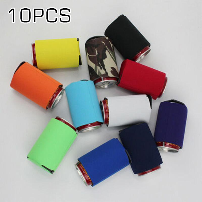 13*10CM Cup sleeve 10pcs Camping Beer Cola Water bottle Holder Neoprene Home Party Wedding Birthday Decoration