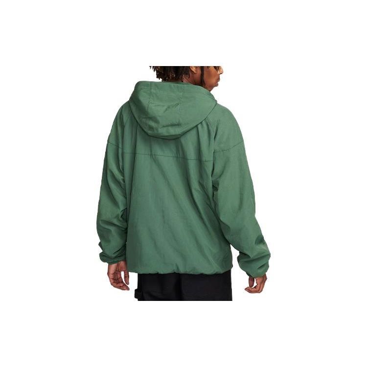 Nike Sportswear Windrunner Logo Embroidered Loose Casual Hooded Jacket Men Jackets Green FB8618-323