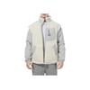 Puma Chaqueta de Algodón Patchwork de Borreguito Sintético Bordado de Bolsillo Hombre Chaquetas Blanco 534974-93
