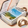 Gradient Mesh A4 File Folder, 4-layer Classified Storage, Portable with Handle, Ideal for Student and Office Use.