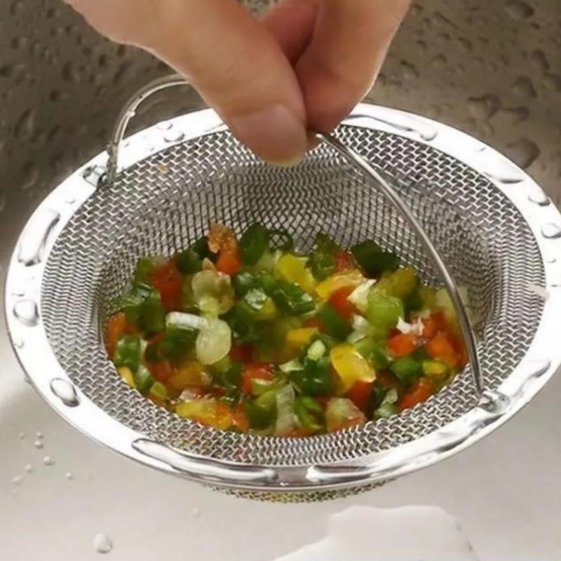 1/2/3 Stück Edelstahl Spülbeckenfilter Falle Badewanne Haarfänger Stöpsel Küche Essensreste Maschensieb Metall Bodenablauf & Griff