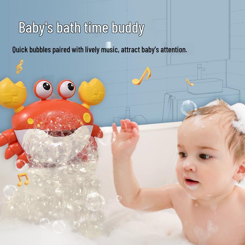 Crab Bubble Machine Baby Bath Toy for Boys and Girls
