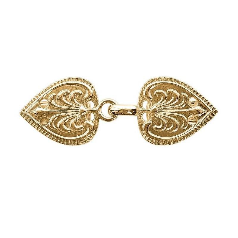 Retro Chinese Alloy Shawl Clip: Creative Hollow Scarf Buckle, Double Sweater Clip Brooch Travel Accessory.