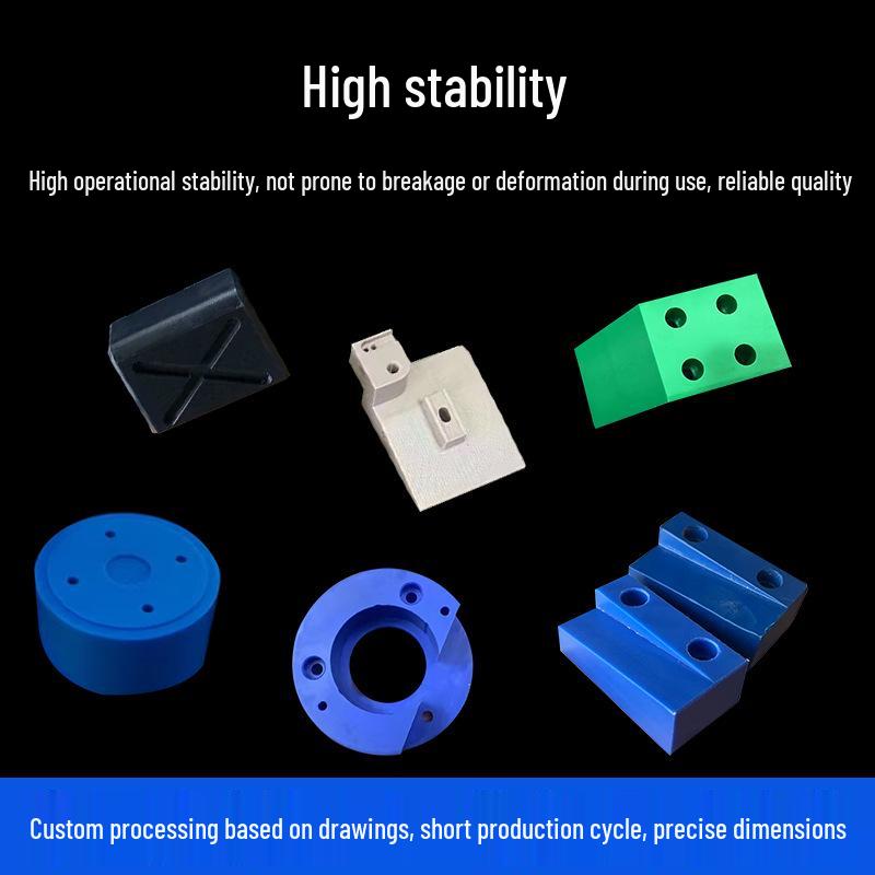 PA1010 White Nylon Plate & Wear-Resistant Black Fiber-Reinforced PA66 Nylon for CNC Lathe Machining