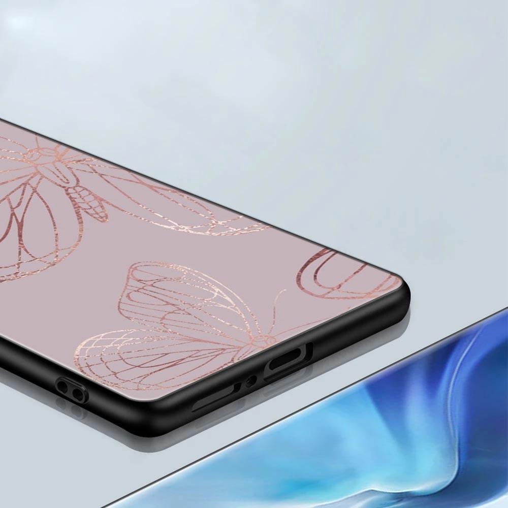 Pink Glitter Hearts Love Grass Leaf For Xiaomi 15 Ultra 11T 12T 13T 14T Pro Phone Case Mi POCO X7 M7 F7 Pro F5 F6 X3 X5 X6 Cover