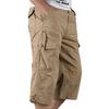Men Casual Beach Holiday Three Quarter Length Pants Side Pockets Cargo Style Sports Short Trousers