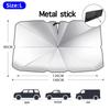2024 Car Windshield Sun Shade Umbrella Foldable Sunshade Front Window Cover for UV Block Heat Protection Protector ParasolWindshield Sunshades 1