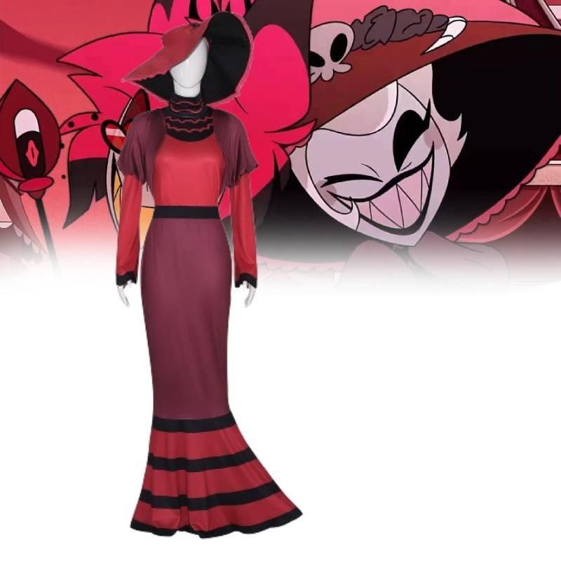 Hazbin Hotel Rosie Cosplay Kostüm Zeichentrickfigur Halloween Party Rollenspiel