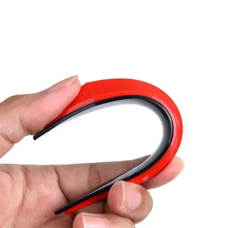 Car 4pcs Antis-scratch Protective Sticker Body Bumper Anti-collision Protection Door Rearview Mirror Edge Guard Rubber Strip Interior Mirrors 6