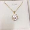 SHDIYAYUN Hot Sale Rolling Flower Natural Freshwater Pearl Earrings Necklace Rings Jewelry Set