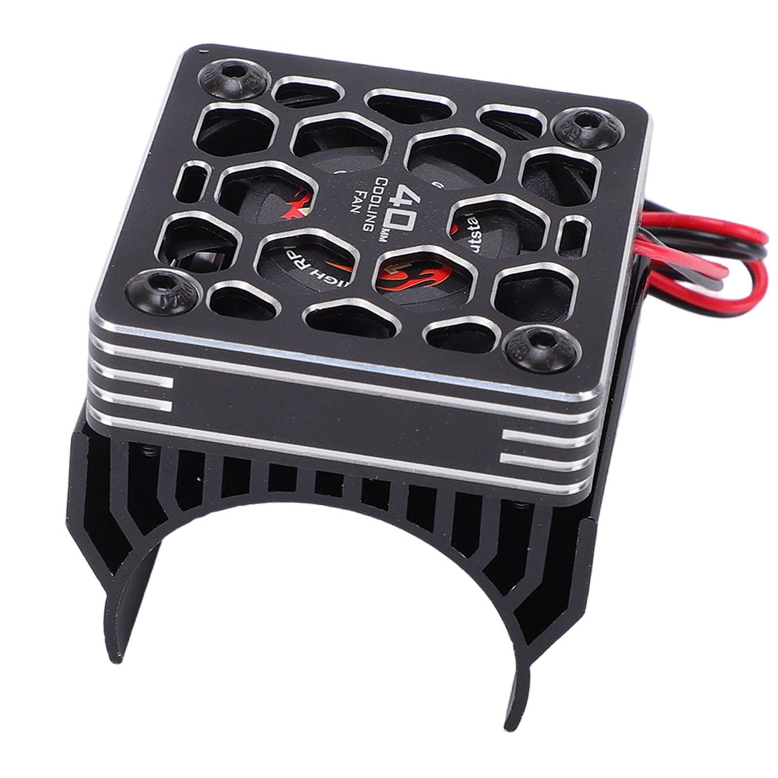 

RC Cooling Fan Aluminum Alloy 40mm Motor Fan with Heatsink Metal Cover for 1 8 1 10 RC Car 540 550 F540 3650 3660 Motor