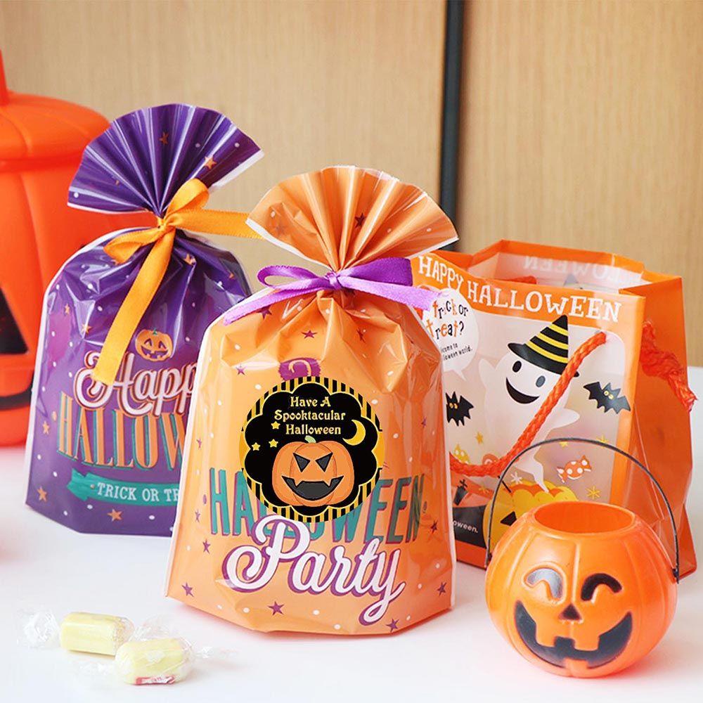 Label Gift Packaging Pumpkin Labels Stickers Halloween Sticker Paper Seal Labels Candy Bags Sticker