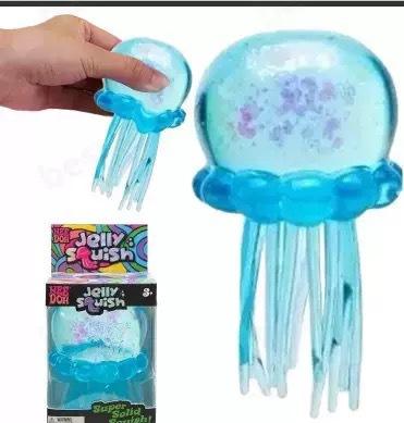 Schylling NeeDoh Complete Fidget Toy Super , Popsicle/Jellyfish/Ice Cube/Fuzz Ball Slow‑Rebound Squish Toys for Kids & Adults