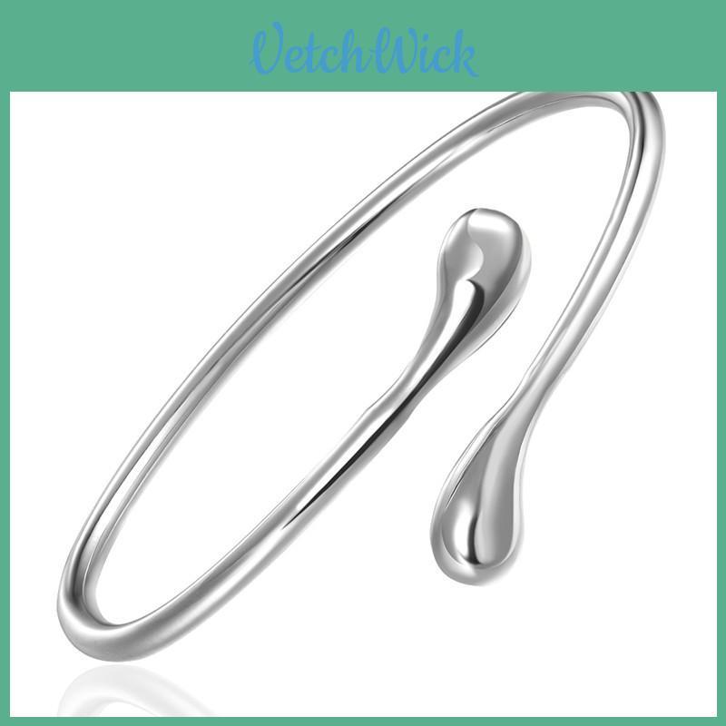 Elegant Silver Plated Water Drop Jewelry Set Featuring Bracelet Necklace Earrings And Ring