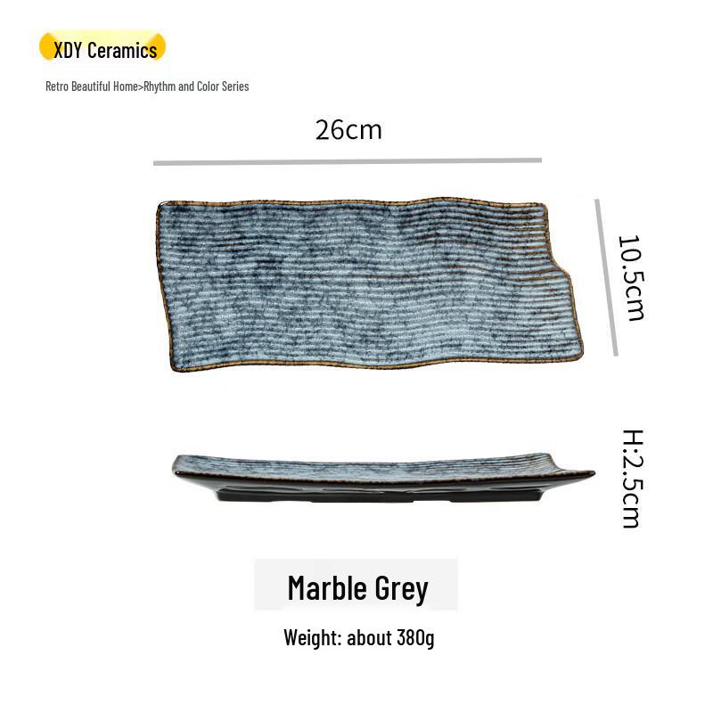 ZISIZ Japanese Striped Ceramic Plate