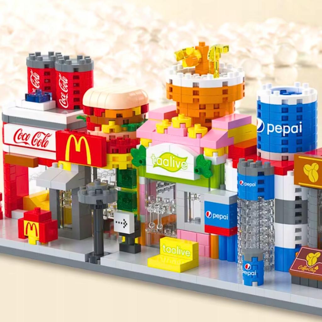 Construction Bricks Shop Coffee Shop Set 269 Pcs.