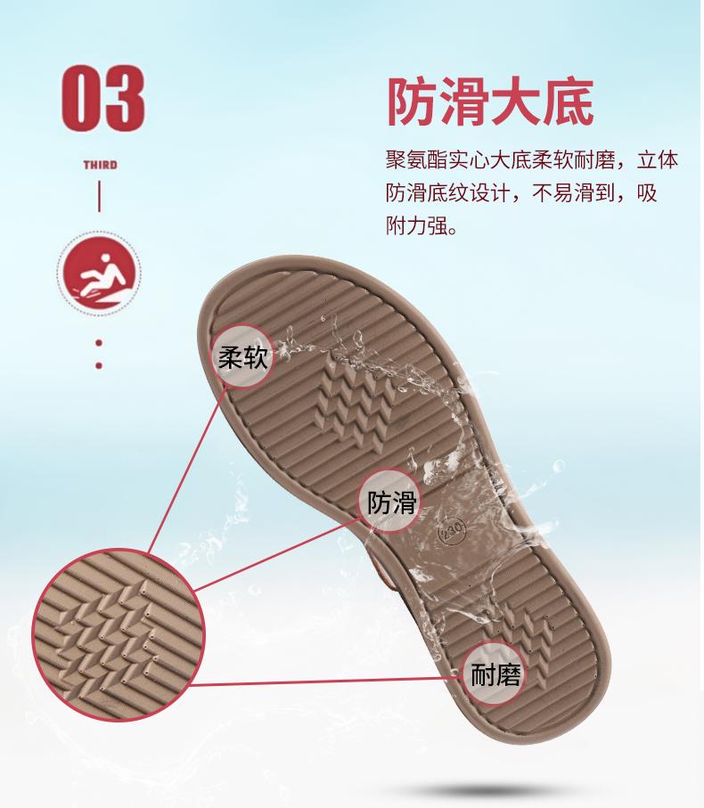 Top layer cowhide mom sandals for women's summer new soft bottom, non slip, comfortable, versatile leather flat sandals