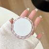 Plaid Simple Round Mobile Phone Airbag Bracket Magnetic Suction Telescopic Ring Wind Desktop Watching Drama Support