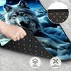 4pcs Car Floor Mats Suitable For Suvs Or Pickup Trucks, Presenting Wolf Moon Clouds Design Along With Thoughtful Present Opportunities