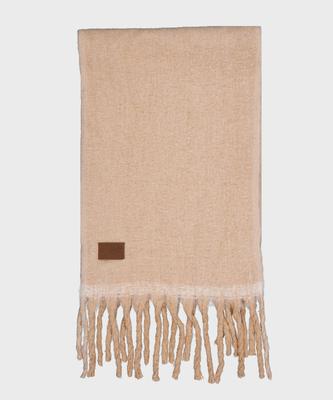 Yuupeu Fluffy Knit Scarf - Oatmeal